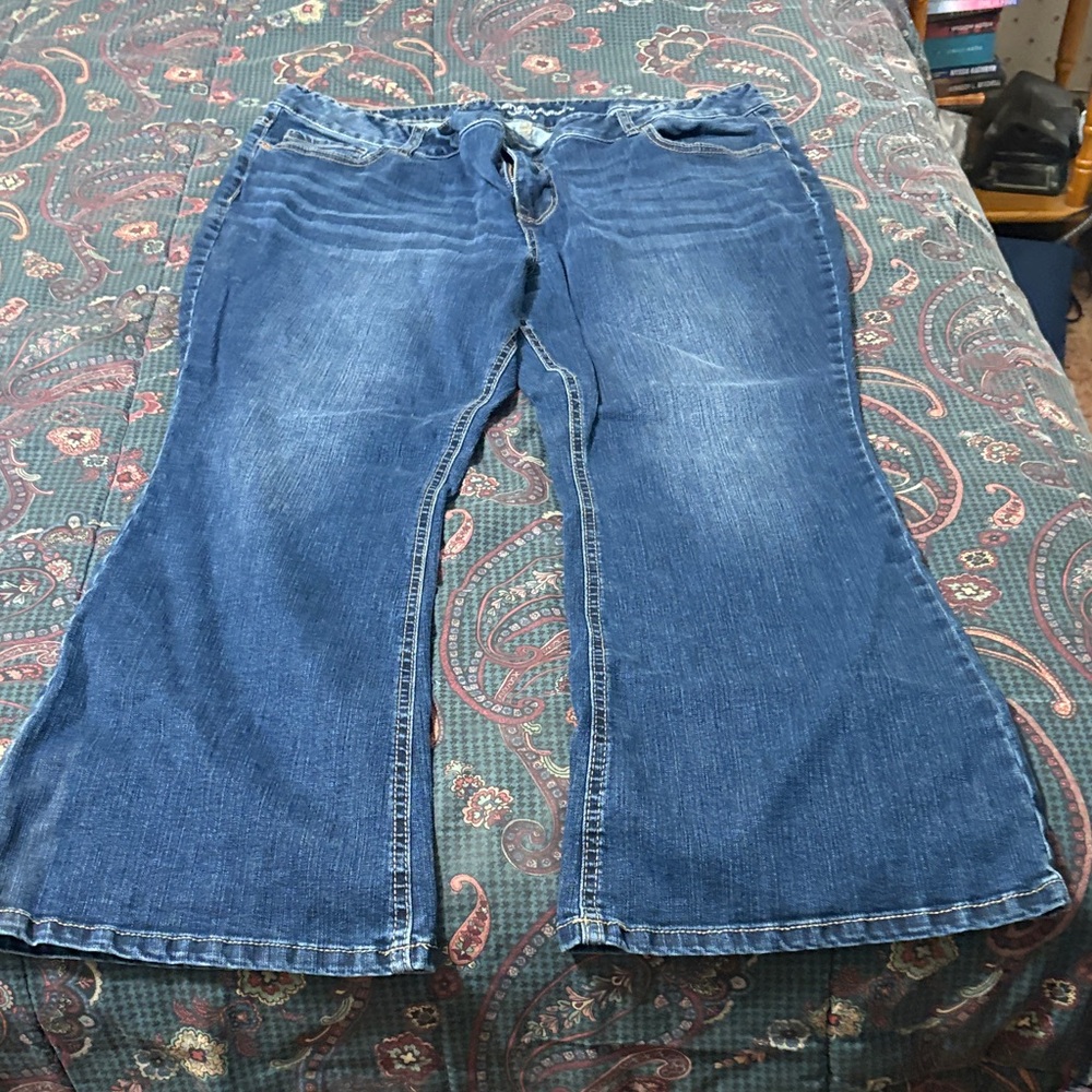 Maurices Dark Blue Flare Jeans